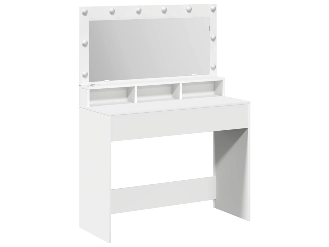 Mesa Tocador | Mesa De Vestidor Con Estante 100 X 41 X 135 Cm Madera De Ingeniería