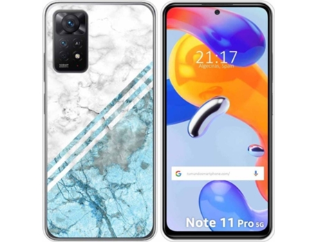 Carcasa Xiaomi Redmi Note 11 Pro TUMUNDOSMARTPHONE Dibujos Mármol 02 Multicolor