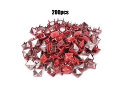 200 Remaches Cuadrados Decorativos De Metal De 9 Mm Para Zapatos, Bolsos, Sombreros Y Manualidades.