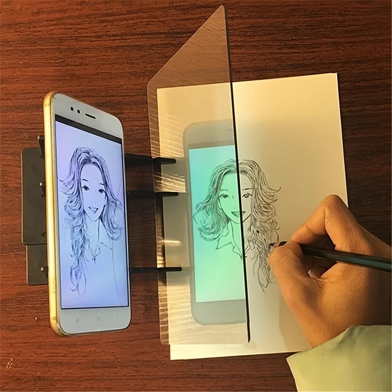 Plancha Copiadora Óptica Portátil Con Pantalla De Proyección, Apta Para Dibujo.