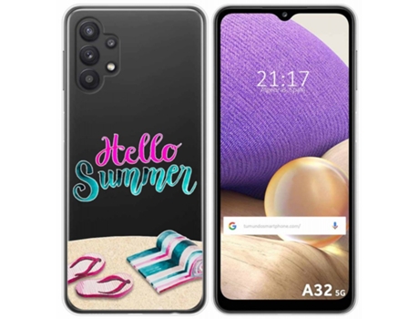Carcasa Samsung Galaxy A32 5G TUMUNDOSMARTPHONE Dibujos Transparente Multicolor