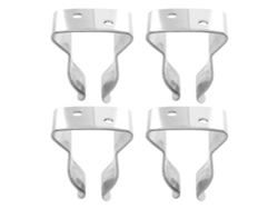 4 Portavasos De Acero Inoxidable Para Barco Con Muelle Clamp Pequeño Portapalancas Para Yate Clip De Resorte Marino Plata