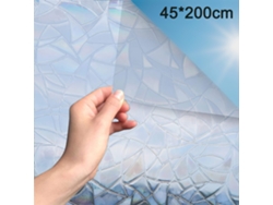 MEOIRUERY Pelicula Decorativa para Ventana, Film de Privacidad 3D sin Pegamento, Adhesivo Holográfico para Cristal, Puerta, Hogar, Oficina, Control Térmico, Ant