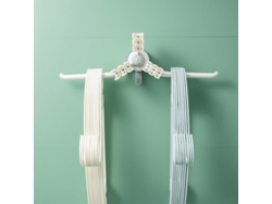 Soporte Para Perchas Sin Perforaciones, Percha De Pared De 90 Grados Con Peso, Color Gris Y Blanco.