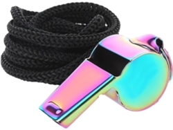 Silbatos para entrenadores, silbatos deportivos de acero inoxidable con cordón, artículos ligeros para entrenadores, árbitros y oficiales, Slowmoose
