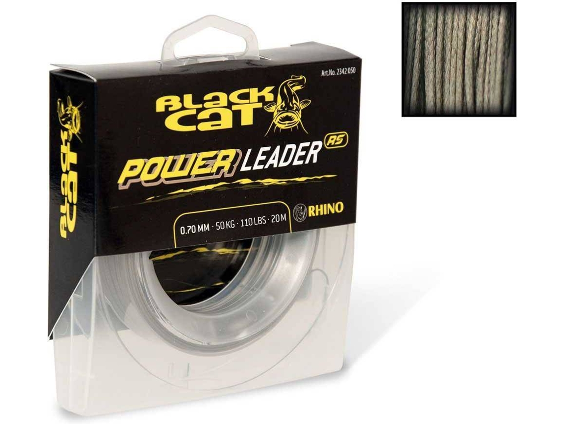 Línea de Pesca trenzadas BLACK CAT Power Leader (1.20 mm - 0,70 mm)