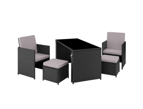 Rattan Palermo Tectoke Conjunto 2+2+1
