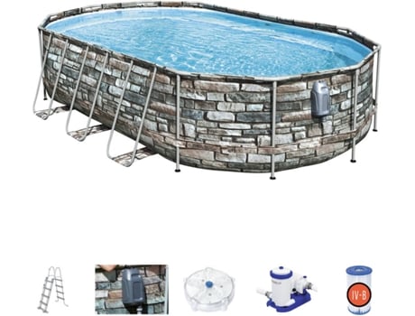 Piscina Tubular BESTWAY 56719 (con Cartucho - 20241 L - 366x122cm)
