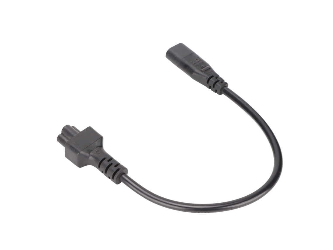 Adaptador De Cable De Alimentación Iec320 C8 Macho A C5 Hembra Para Adaptadores De Corriente De Portátiles 100-250v