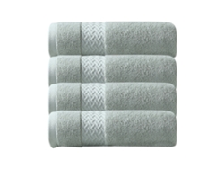 Conjunto de Toalla NEVEANCE Lujo Suaves Absorbentes Algodón Verde - 4pcs (75x35cm)