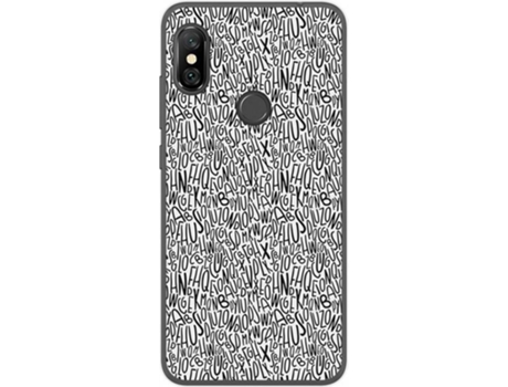 Carcasa Xiaomi Redmi Note 6 Pro TUMUNDOSMARTPHONE Letras Multicolor