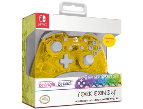 Mando Nintendo Switch PDP Rock Candy Amarillo(con cable)