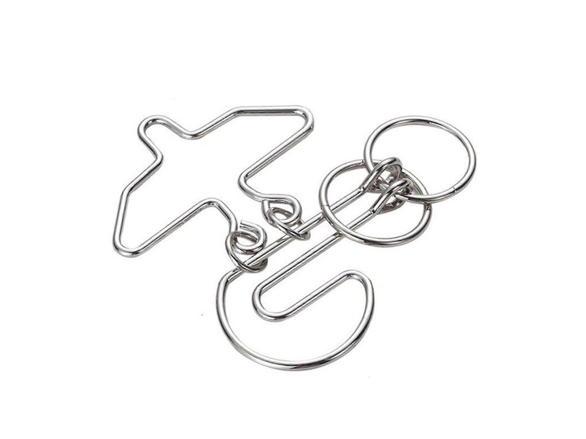 Rompecabezas De Anillos De Metal Para Niños Y Adultos: Juego Mental Para Aliviar El Estrés.