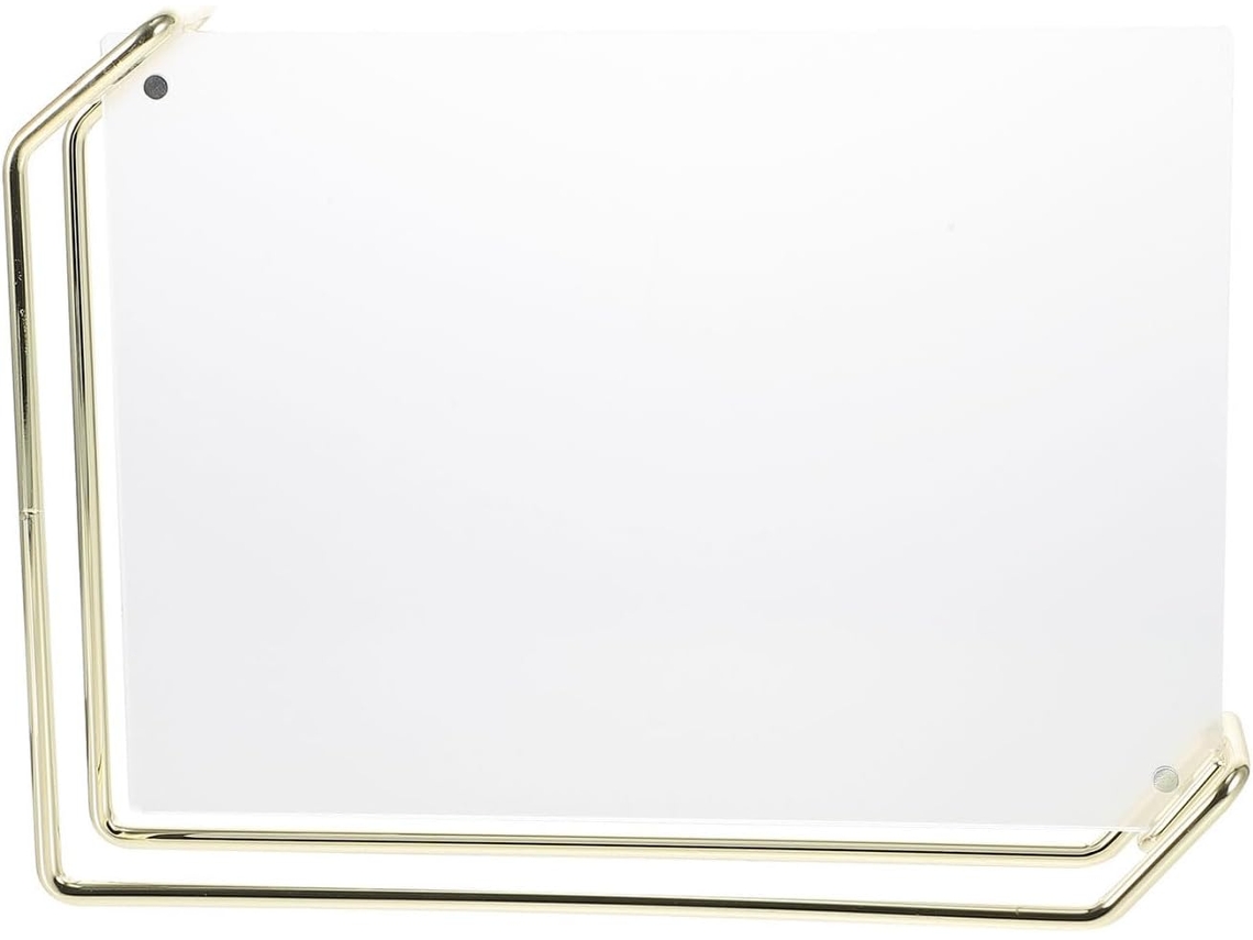 Marco de fotos de metal dorado con 20 paneles de doble cristal, soporte para fotos horizontal y vertical, ideal para decoración y exhibiciones familiares - GOKOCO