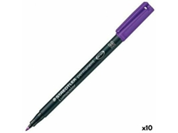 Rotulador Permanente STAEDTLER Lumocolor 317-6 M Lila 10 Unidades