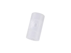 Adaptadores De Pilas Aa A C (4 Unidades), Convertidor Práctico, Material Ecológico, Blanco Translúcido.