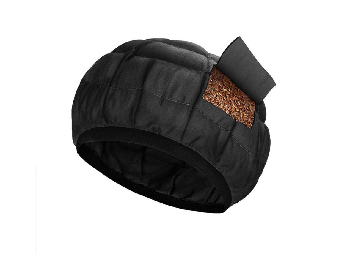 Gorro de calor de acondicionamiento profundo inalámbrico, gorro de calor de vapor apto para microondas para rizos de spa, forro de linaza de CHRONUS