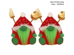 bolsas porta cubiertos navideñas, funda para cuchillos y tenedores, funda para cubiertos, decoración navideña 2023 para el hogar, Navidad 2024, Nostalgia88