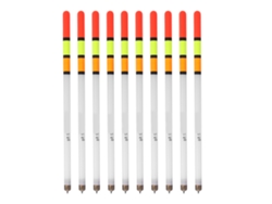 Kit De 10 Flotadores De Pesca De Plástico Duradero Para Cañas De Pescar (6,35 Cm, Blanco)