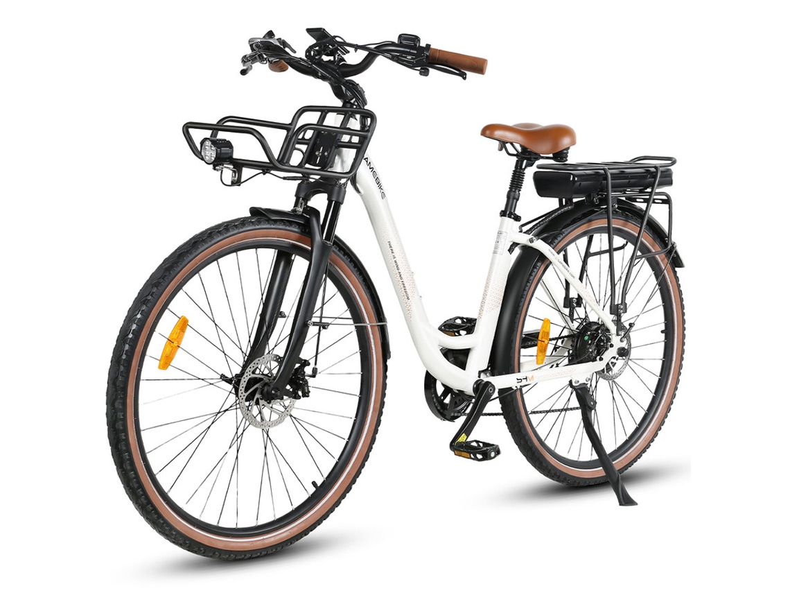 Bicicleta Eléctrica SAMEBIKE Rs-A07 500W 36V 13Ah 35Km/H 28'' City E-Bike Blanca
