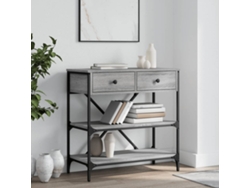 Mesa consola | Mesa de entrada | Mesa auxiliar 75x34,5x75 cm Derivados de madera Gris Sonoma