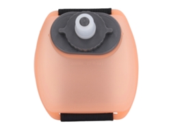 Botella de muñeca Mali de 200 ml para deportes al aire libre, de color naranja semitransparente.
