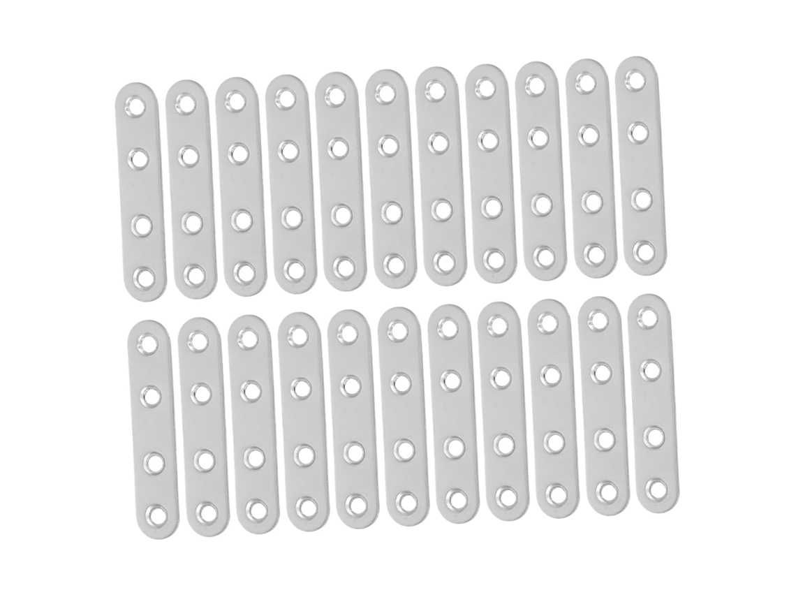 Juego De 40 Piezas De Escuadras Planas De Acero Inoxidable, Refuerzos De Esquina De Alta Resistencia Para Reparación.
