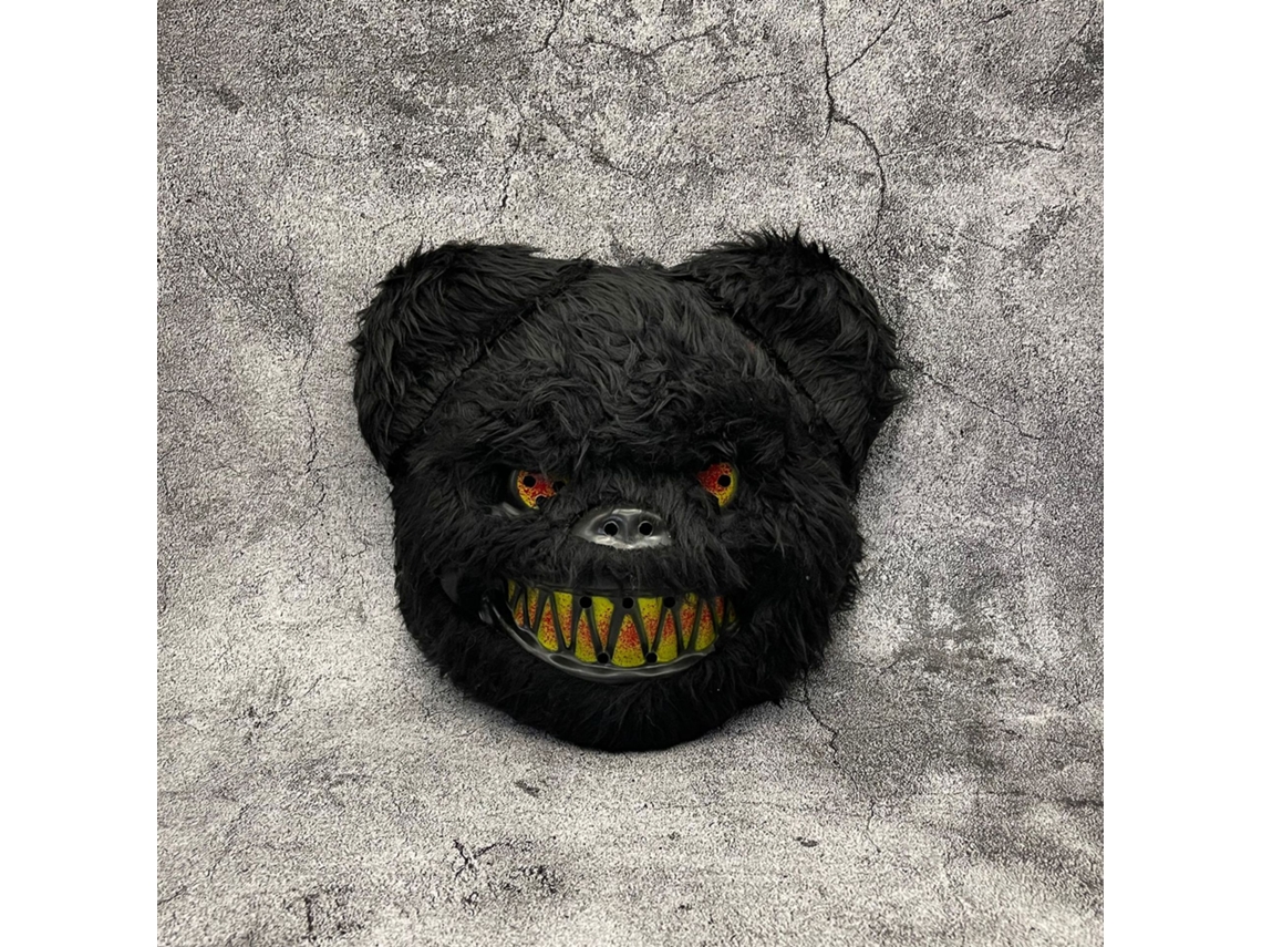 Máscara De Felpa De Terror De Halloween Decoración De Fiesta CHRUI Oso Negro