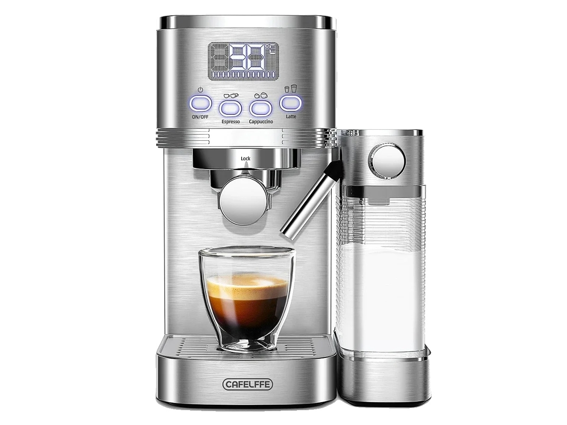 Cafetera automática, bomba de 20 bares, funcionamiento con un solo toque, acero inoxidable, OEM UE