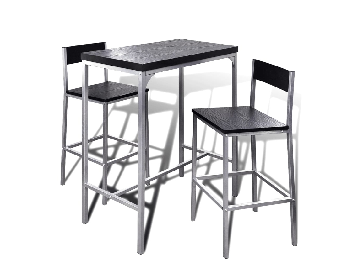 Mesa Alta Y Taburetes De Barra De Cocina