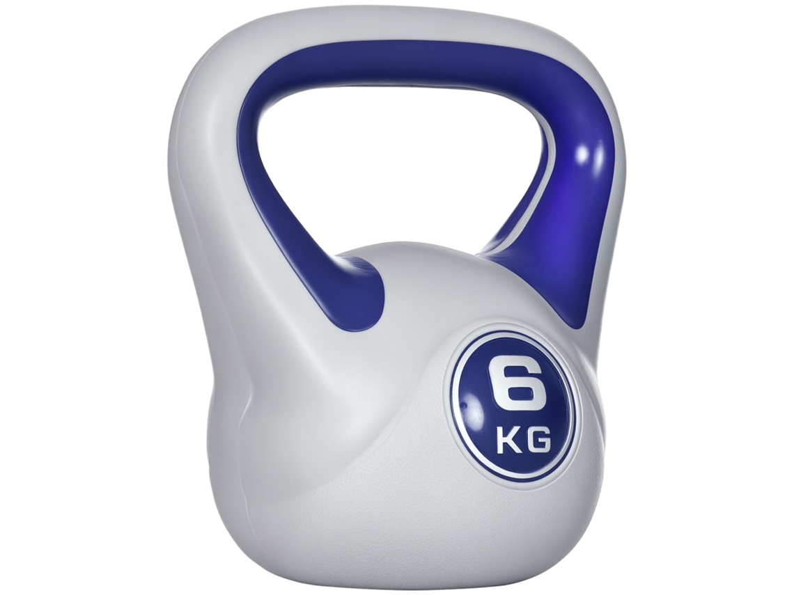 Kettlebell 6kg PU Violeta Cinza
