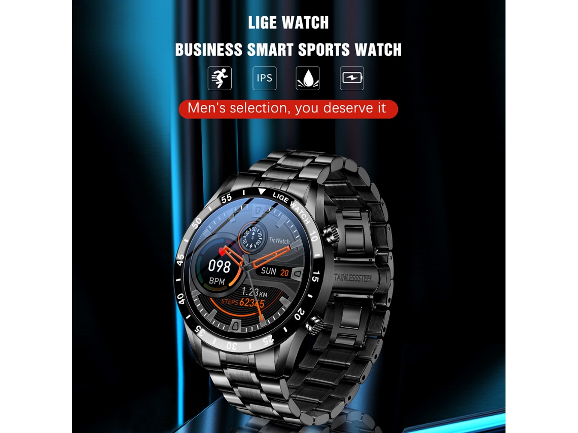 Reloj Inteligente Portátil Con Podómetro Y Monitor De Salud Ip67