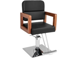 Silla de Peluquero Hidráulica de Alta Resistencia, Silla de Salón con Giro de 360°, Reposacabezas y Asiento Ajustables COSTWAY