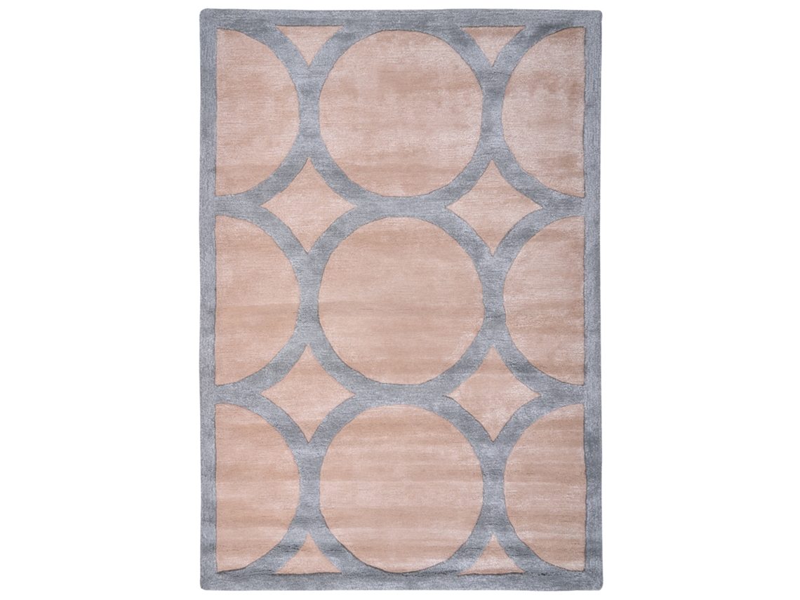 Alfombra de pelo corto BELIANI Malan de Viscosa Gris 160x230