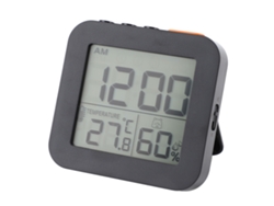 Reloj LCD Baok con indicador de temperatura y humedad, función de repetición de alarma y alarma precisa para adultos, niños y estudiantes.