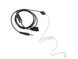 Auriculares Intrauditivos De 3,5 Mm Para Walkie-talkie Con Clip Antirradiación - Negro