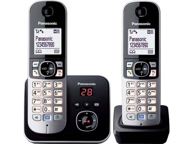 Teléfono Fijo PANASONIC KX-TG6822GB Plata