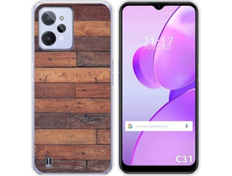 Carcasa para Realme C31 TUMUNDOSMARTPHONE Dibujos Madera 03 Multicolor