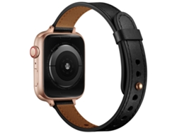 Pulsera universal de cuero genuino negro XIAOMOYU de 18 mm