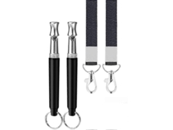 Silbato ultrasónico para perros, 4 piezas, ajustable, GOKOCO
