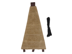 Ats-taburete De Camping De Tela Con Cuerda Plegable Portátil Para Pesca Playa Color Caqui