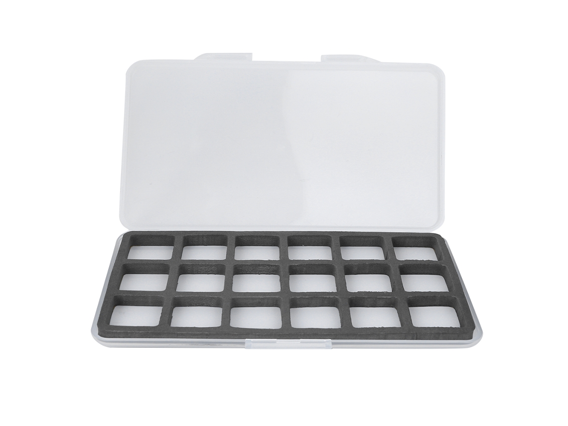 Caja De Almacenamiento De Cebo Y Anzuelos Para Pesca Con Espuma Abs Magnética, 18 Compartimentos Para Pesca Con Mosca.