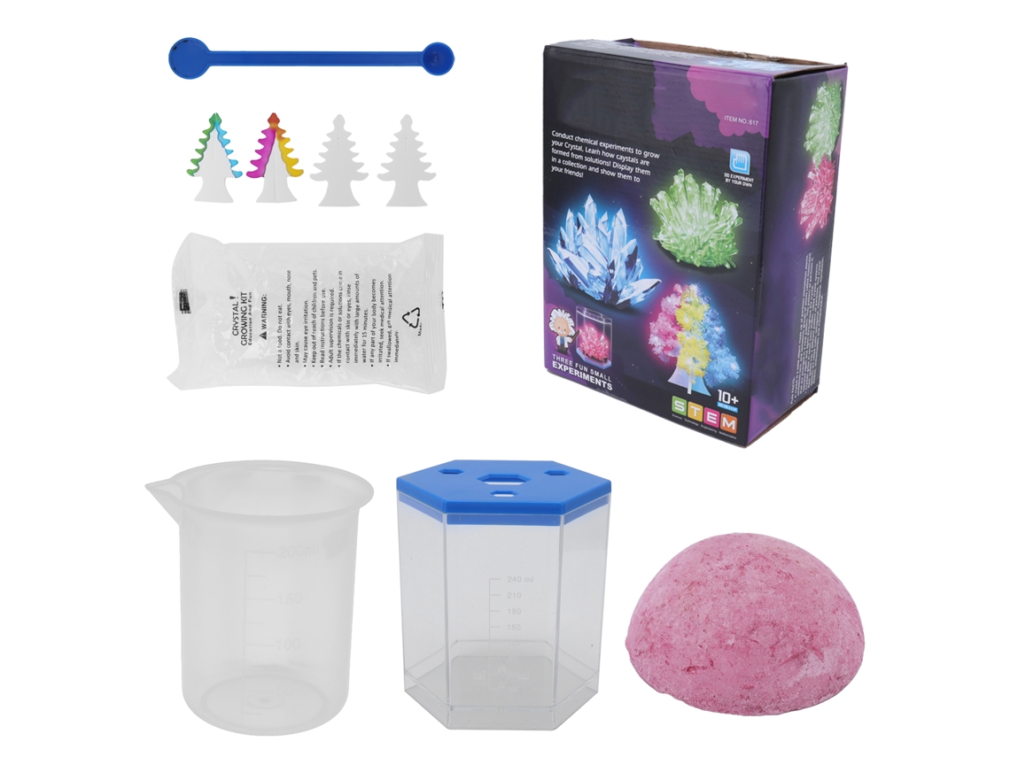 2026-experimento De Plantación De Cristales Diy Crecimiento Científico Juguete Educativo Regalo Rosa