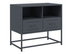 Maison Exclusive - Mueble Para Tv De Acero Gris Antracita 68x39x60,5 Cm