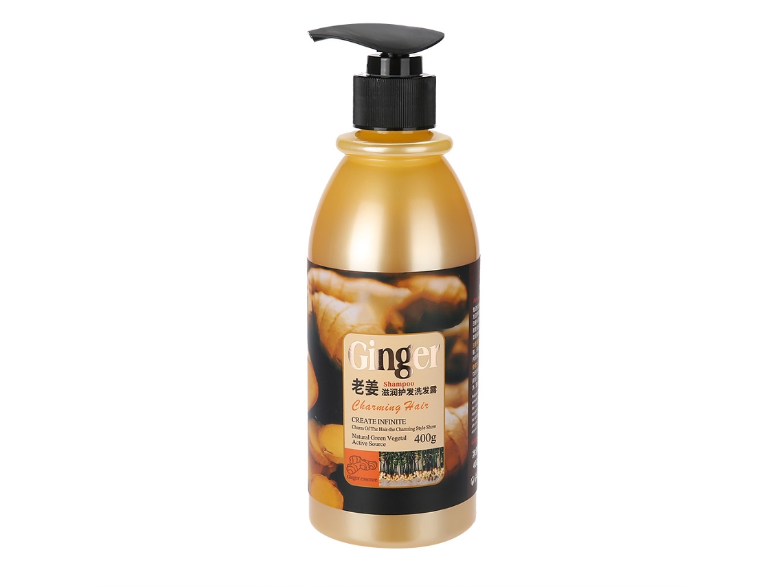 Champú Capilar De Jengibre Natural 400ml Anticaspa Antiprurito Control De Aceite