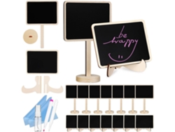 Juego De Mini Pizarras Borrables De Madera Y Plástico, Accesorios Para Fiestas Y Tarjetas De Mesa.