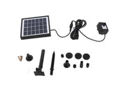 Bomba solar 6v 1.5w 6 modos 160l/h 50cm 8 boquillas