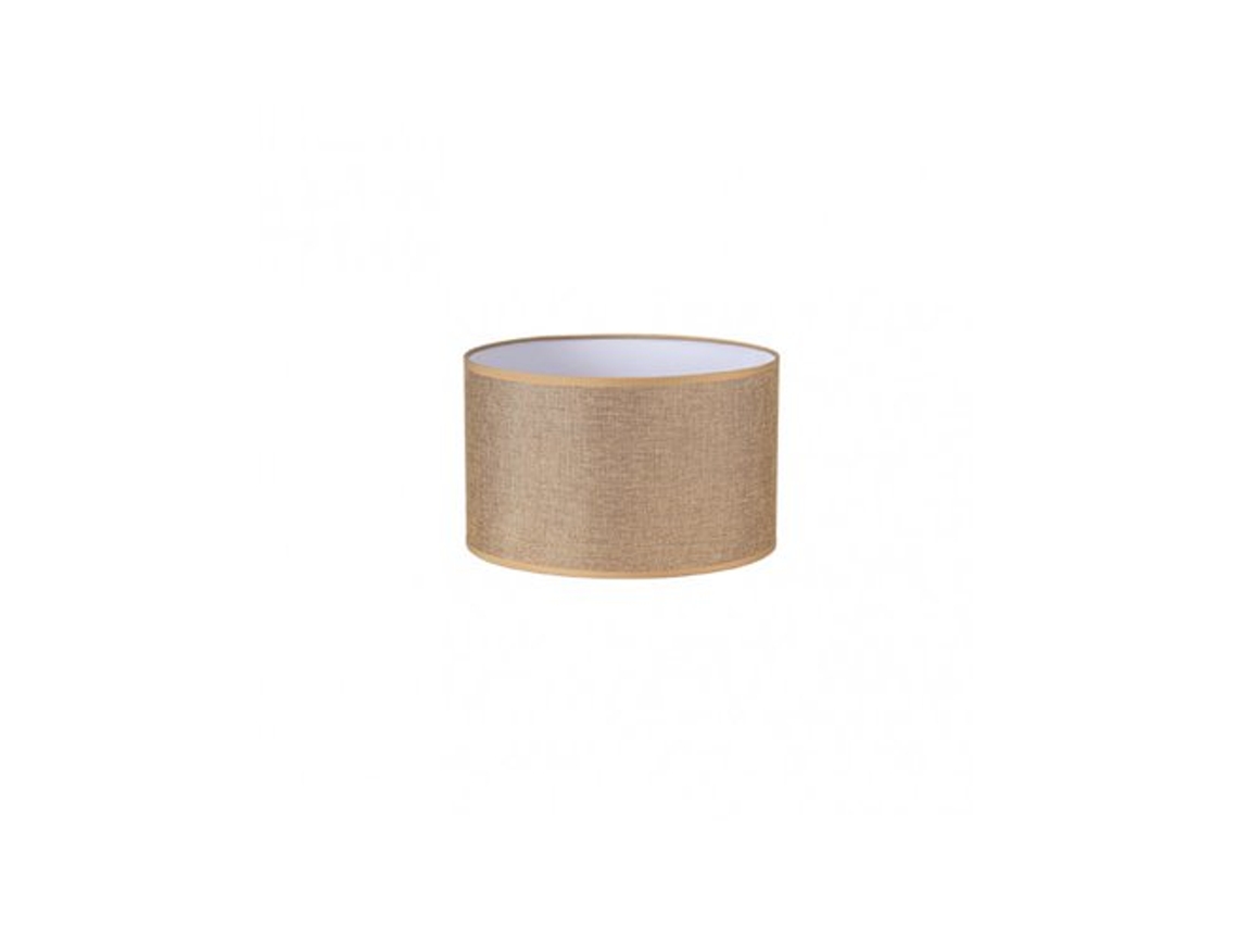 Pantalla Cilindrica Jin E27 Marron 30Dx30dx20h Cm Tejido Saco-yute
