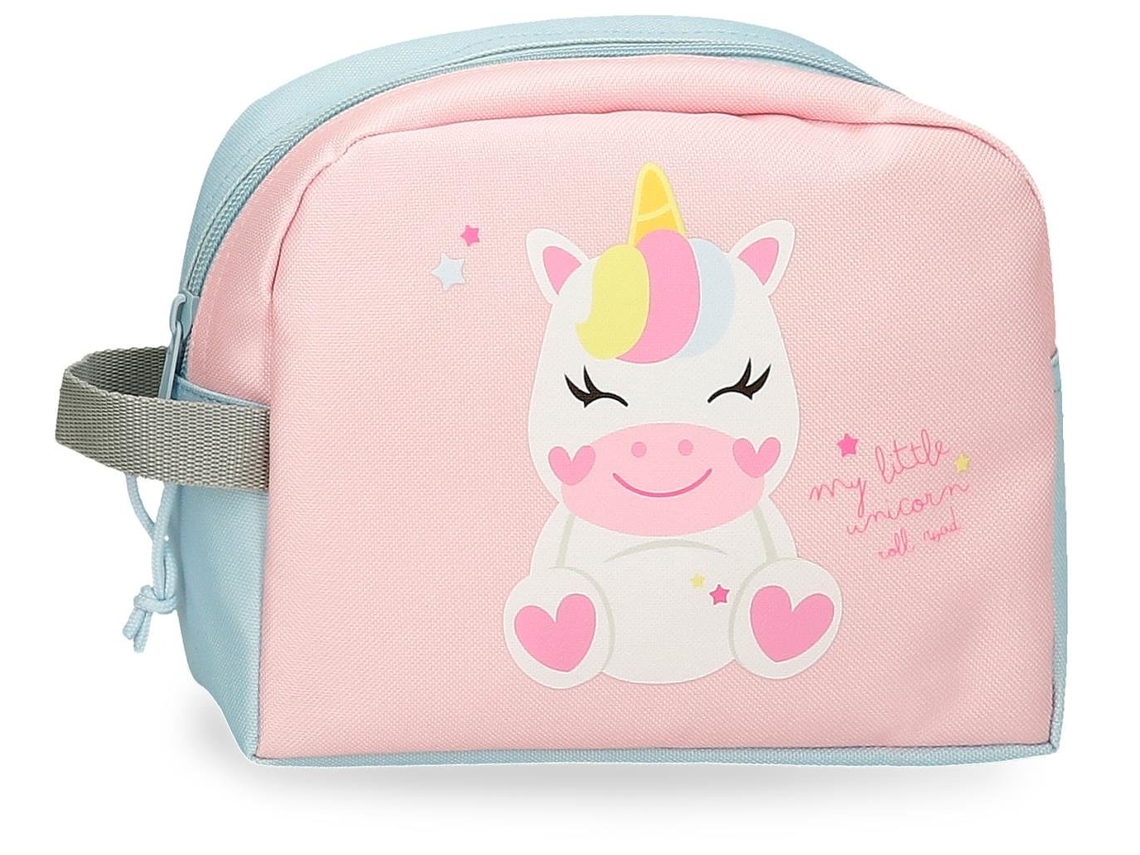 Neceser enrollable de poliéster rosa Happy Pets