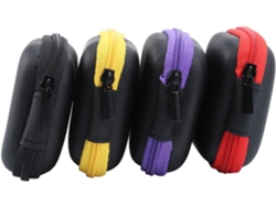 Organizador cuadrado de 4 piezas para auriculares y cables USB, fabricado en EVA e impermeable, organizador de cables multifuncional para Gokoco